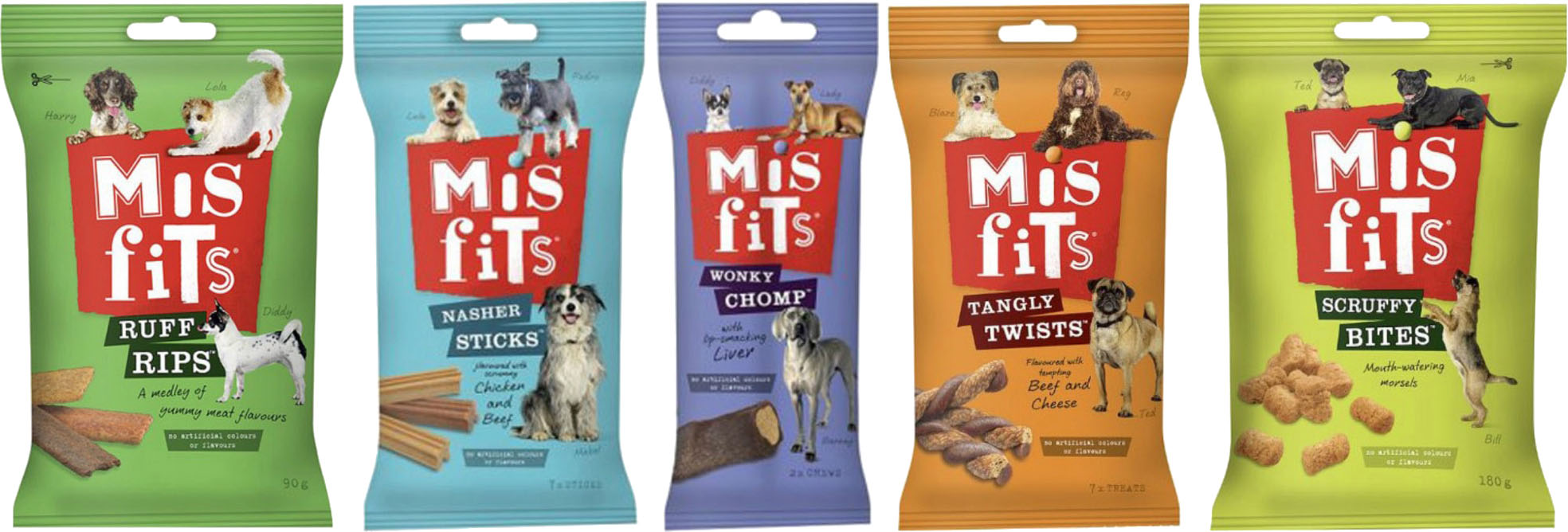 Misfits top dog treats